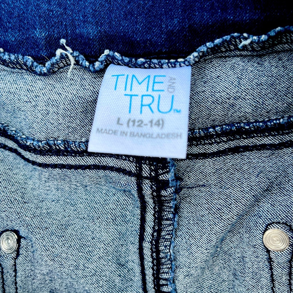 Time n true jean shorts.